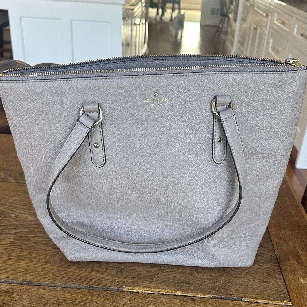 Kate Spade Taupe Leather Tote